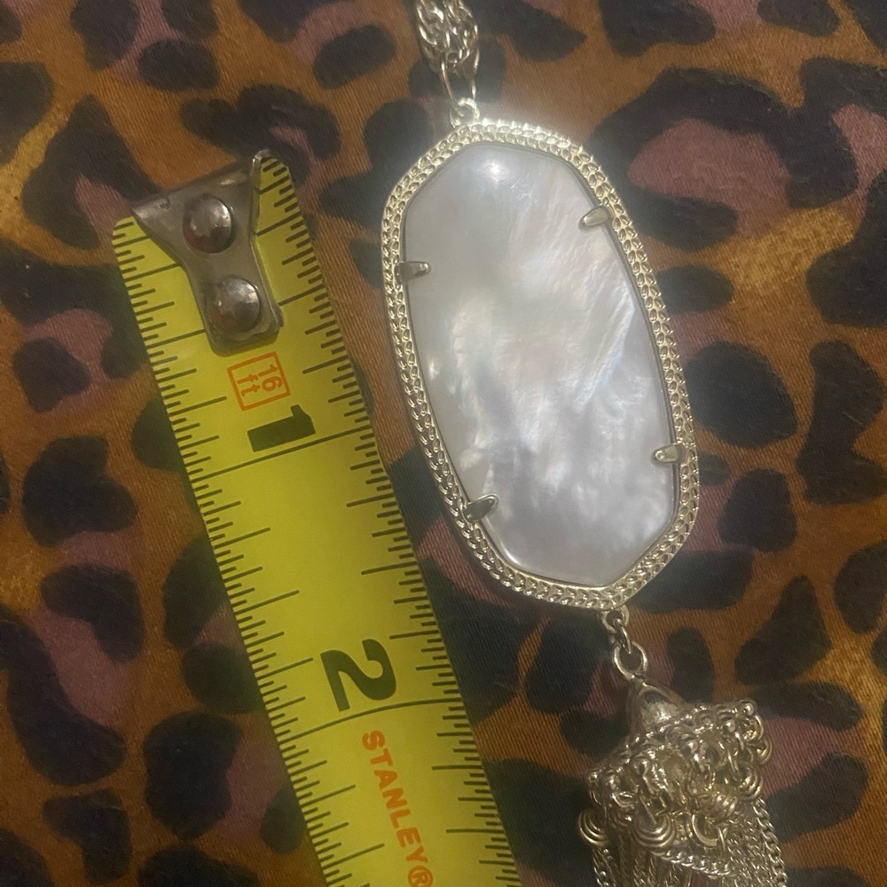 Kendra Scott-Mother of Pearl-Rayne Necklace & Elle Earrings - Picture 3 of 4